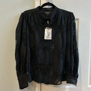 Bardot lace top purchased at Bloomingdale’s. New with TAGS. Size Medium.